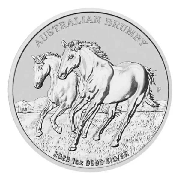 2023 1oz Australia Brumby .9999 Silver BU Coin