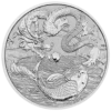 2023 1oz Australia Chinese Myths and Legends - Dragon And Koi .9999 Silver BU Coin