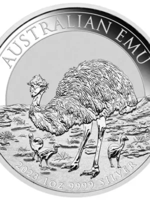 2023 1oz Australian Perth Mint .9999 Silver Emu Coin