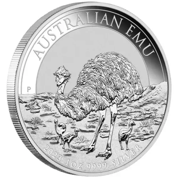 2023 1oz Australian Perth Mint .9999 Silver Emu Coin