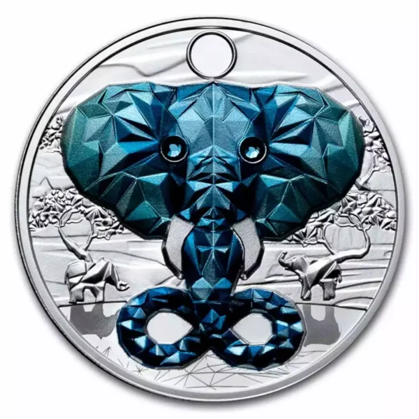 2023 1oz Cameroon Be Great Elephant Proof .999 silver Coin
