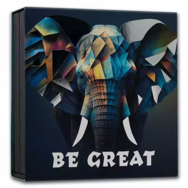 2023 1oz Cameroon Be Great Elephant Proof .999 silver Coin