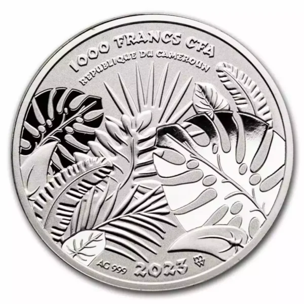 2023 1oz Cameroon Be Great Elephant Proof .999 silver Coin