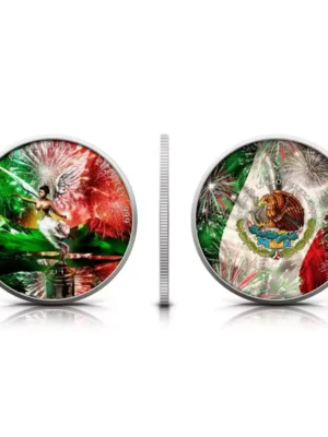 2023 1oz Mexico Libertad Fireworks Edition .999 Silver Coin