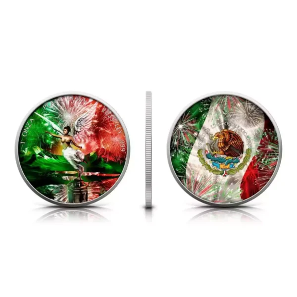 2023 1oz Mexico Libertad Fireworks Edition .999 Silver Coin