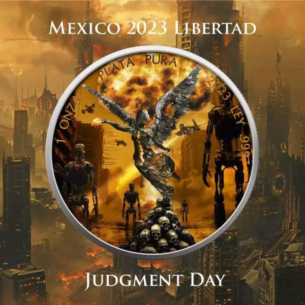 2023 1oz Mexico Libertad Judgement Day .999 Silver Coin
