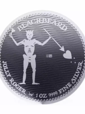 2023 1oz Niue Blackbeard - Jolly Roger .9999 Silver Coin BU