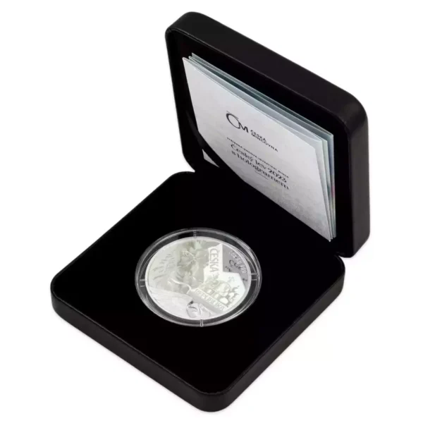 2023 1oz Niue Czech Lion Hologram Proof .999 Silver Coin
