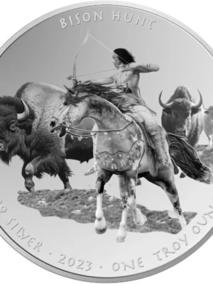 2023 1oz Oglala Lakota Sioux .999 Silver Bison Hunt Coin