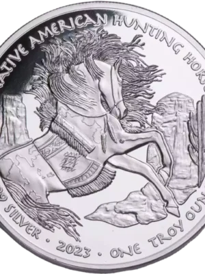 2023 1oz Oglala Lakota Sioux .999 Silver  Hunting Horse Coin