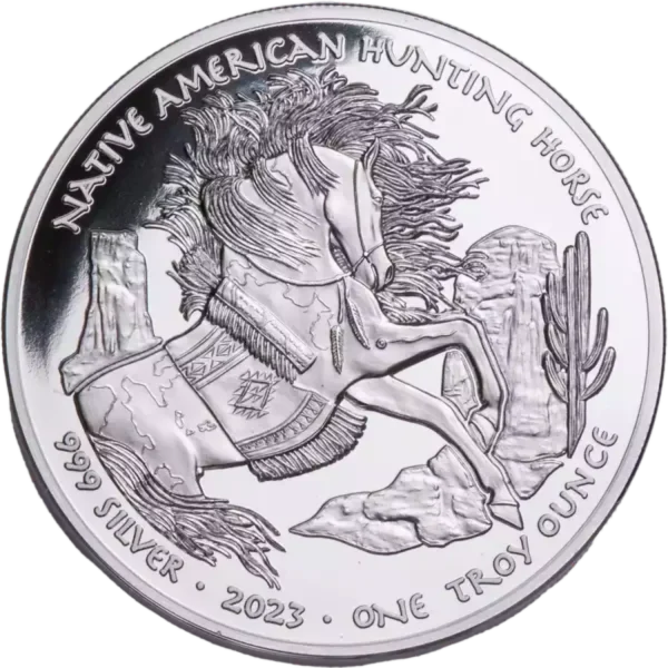 2023 1oz Oglala Lakota Sioux .999 Silver  Hunting Horse Coin