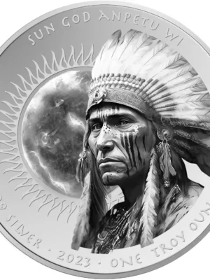 2023 1oz Oglala Lakota Sioux .999 Silver Sun God Anpetu Coin