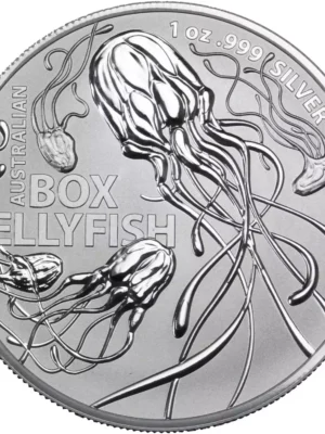 2023 1oz RAM Royal Australian Mint Australia's Most Dangerous Box Jellyfish .999 Silver BU Coin