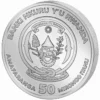 2015 1oz Rwanda African Wildlife Series .999 Silver Cape Buffalo BU Coin