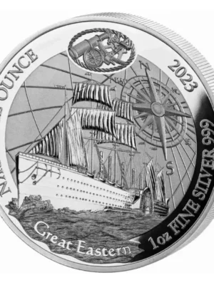 2023 1oz Rwanda Nautical Ounce - Great Eastern .999 Silver Proof Coin