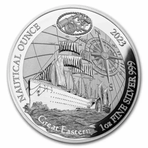 2023 1oz Rwanda Nautical Ounce - Great Eastern .999 Silver Proof Coin