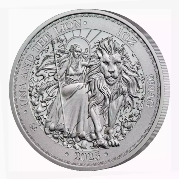 2023 1oz St. Helena Una and the Lion .999 Silver Coin