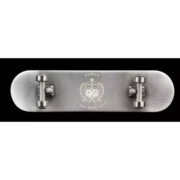 2023 1oz Samoa Skateboard 3D .999 Silver Coin
