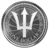 2023 1oz Scottsdale Mint Barbados .999 Silver Trident Coin