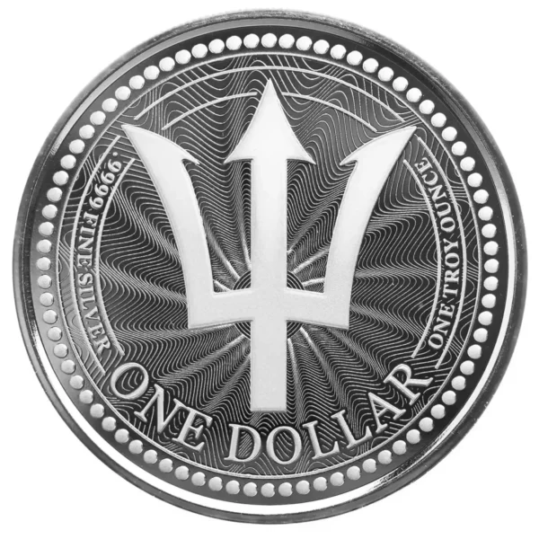 2023 1oz Scottsdale Mint Barbados .999 Silver Trident Coin
