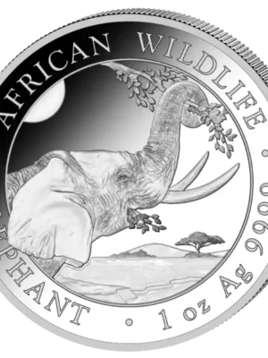2023 1oz Somalia Elephant .9999 Silver BU Coin