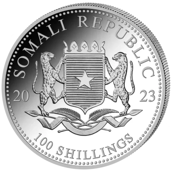 2023 1oz Somalia Elephant .9999 Silver BU Coin