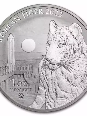 2023 1oz South Korea Tiger .999 Silver Coins