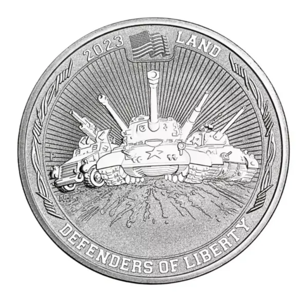 2023 1oz Tuvalu Defenders of Liberty .999 Silver Coins