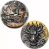 2023 2 x 5oz Ivory Coast Dragon Signature Edition .999 Silver Coin Set