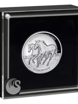 2023 2oz Australia Brumby .9999 Silver High Relief Proof Coin