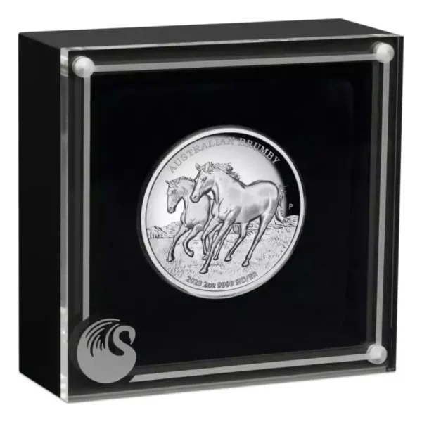 2023 2oz Australia Brumby .9999 Silver High Relief Proof Coin