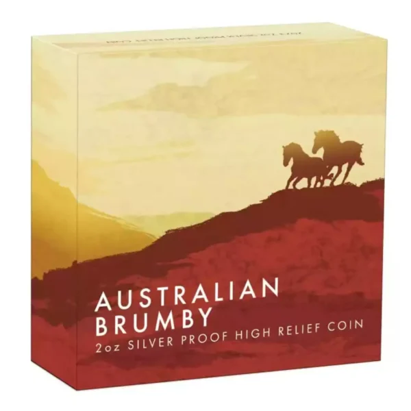 2023 2oz Australia Brumby .9999 Silver High Relief Proof Coin