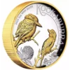 2023 2oz Australian Perth Mint .9999 Silver High Relief Gilded Kookaburra Coin