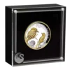 2023 2oz Australian Perth Mint .9999 Silver High Relief Gilded Kookaburra Coin