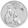 2023 1/2oz Australian Perth Mint Silver Lunar Series III: Year of the Rabbit