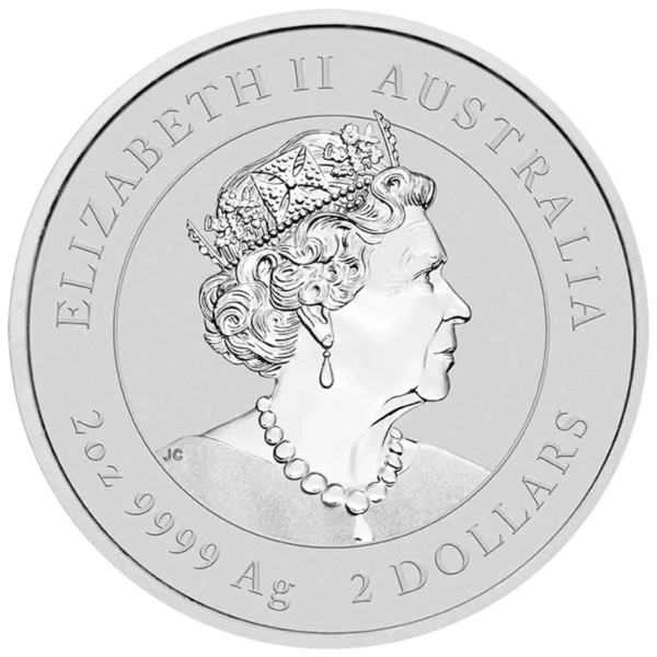 2023 2oz Australian Perth Mint Silver Lunar Series III: Year of the Rabbit