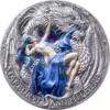 2023 2oz Cameroon Starburst Amphithere .999 Silver Antiqued coin