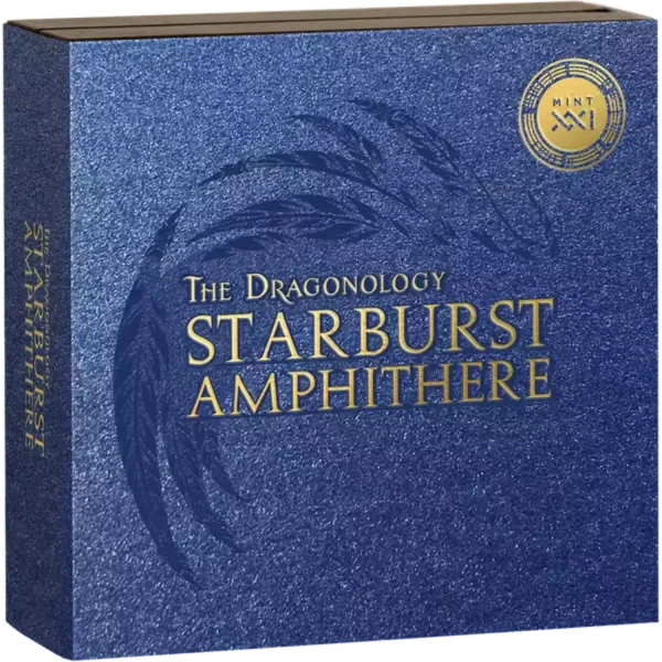 2023 2oz Cameroon Starburst Amphithere .999 Silver Antiqued coin