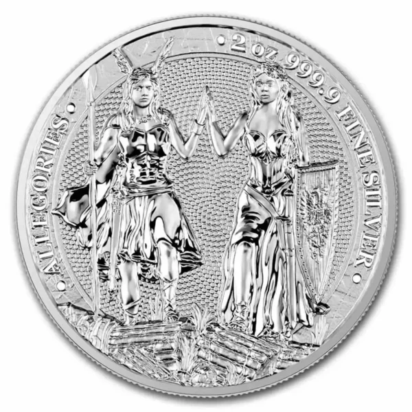 2023 2oz Germania .9999 Silver Allegories: Galia and Germania Coin