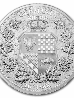 2023 2oz Germania .9999 Silver Allegories: Galia and Germania Coin