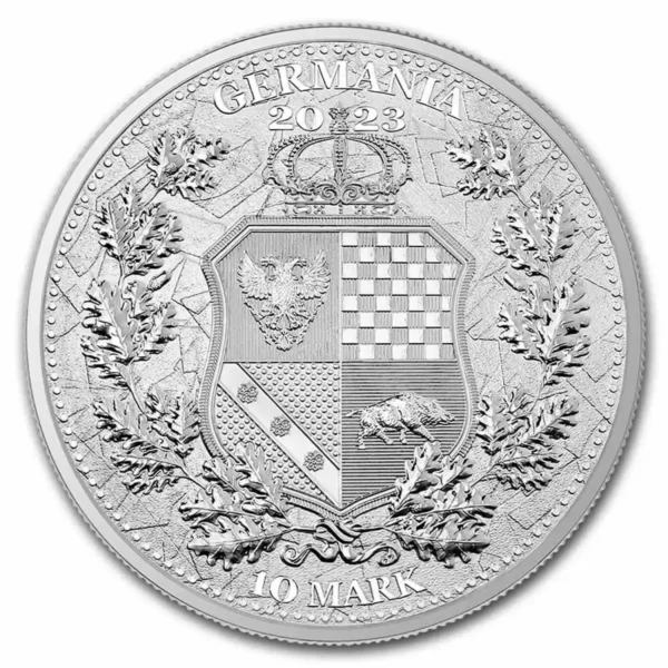 2023 2oz Germania .9999 Silver Allegories: Galia and Germania Coin