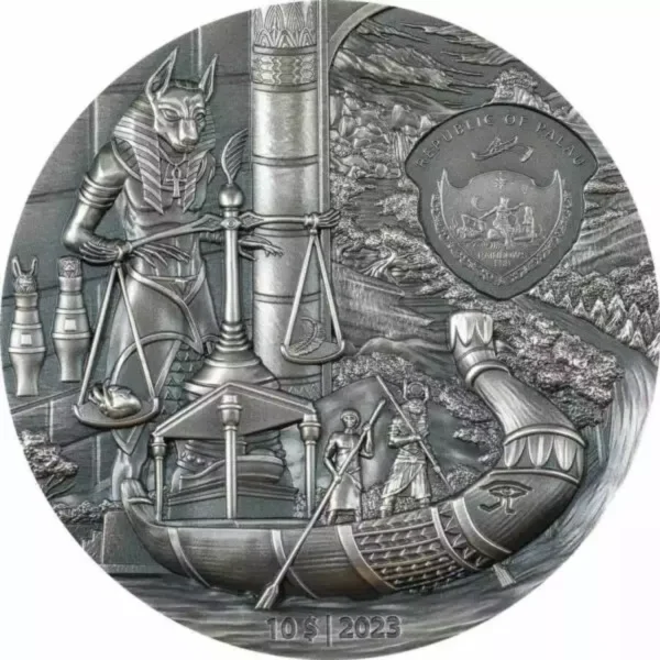 2023 2oz Palau Afterlife & Rites of Passage Egyptians .999 Silver Coin