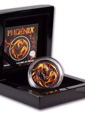 2023 2oz Palau Magical Creatures at Night - Phoenix .999 Silver Coin