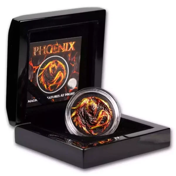 2023 2oz Palau Magical Creatures at Night - Phoenix .999 Silver Coin