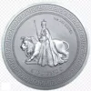 2023 2oz Tristan da Cunha Queen Elizabeth and the Lion .999 Silver Coin