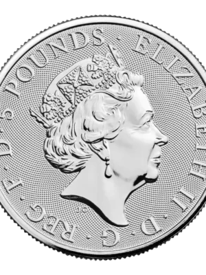 2023 2oz British The Royal Tudor Beast Yale Of Beaufort Silver
