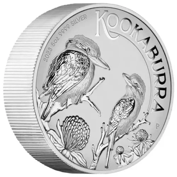 2023 5oz Australia Perth Mint Incused Kookaburra .9999 Silver Coin