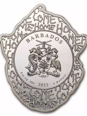 2023 5oz Barbados Pennywise from IT .999 Silver Coin