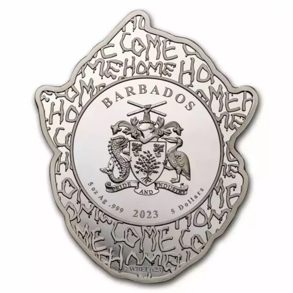 2023 5oz Barbados Pennywise from IT .999 Silver Coin