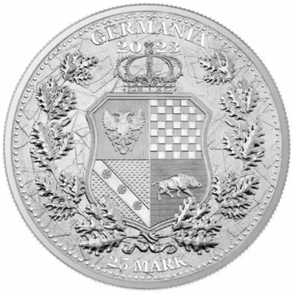 2023 5oz Germania .9999 Silver Allegories: Galia and Germania Coin